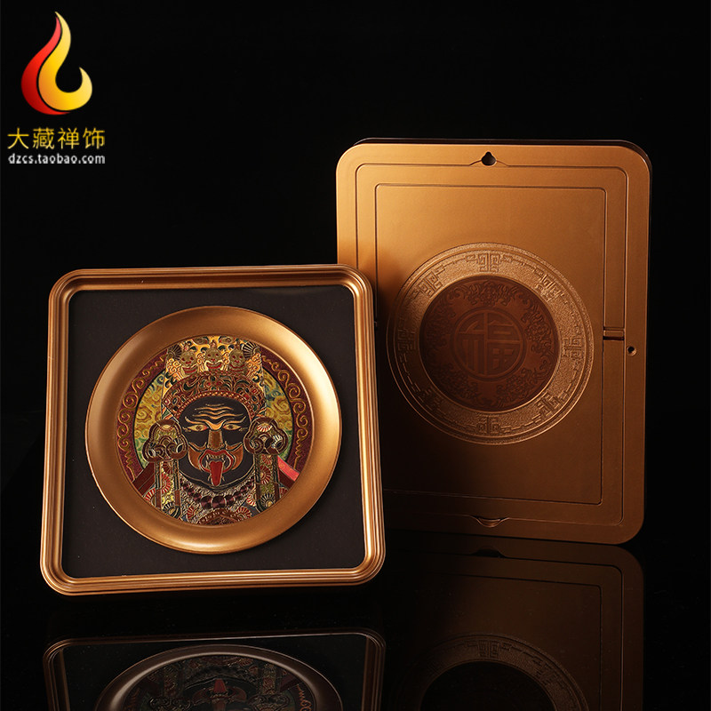 藏式唐卡挂画扎基拉姆黄财神绿度母室内家用墙壁装饰玄关桌面摆台