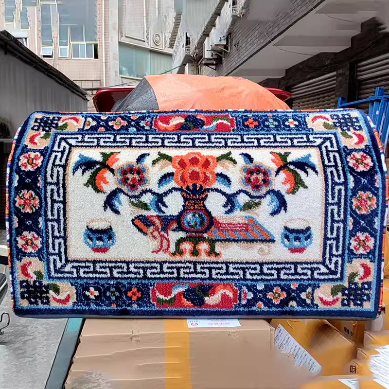 藏式毛线小靠背居家 家用沙发靠背扶手靠垫套床头靠枕套包单个