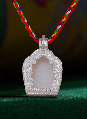 精致S925纯银嘎乌盒吊坠挂件藏传十相自在民族风情侣款嘎乌盒子