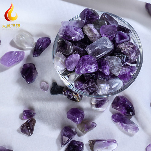 供佛用品 宝瓶佛像佛塔曼扎宝石供奉品 七宝石 紫水晶宝石 4元1两