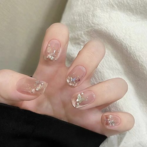 纯手工穿戴甲光疗甲美甲贴
