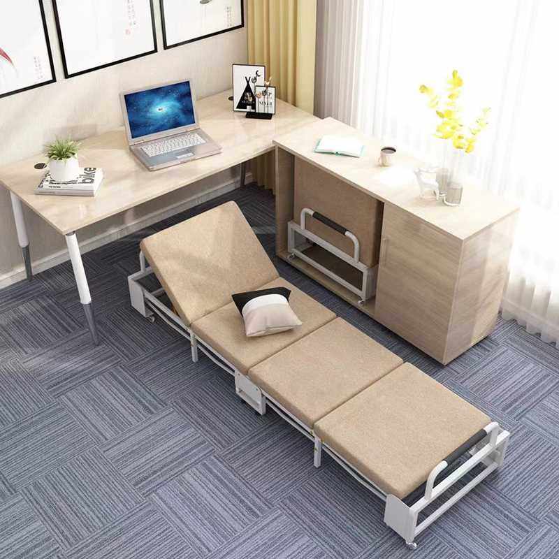 折叠床办公室午休加固小单人床便携简易四折陪护床家用午睡神器床