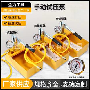地暖压力测压 手动试压泵加厚全铜打压机管道水管打压器手提式