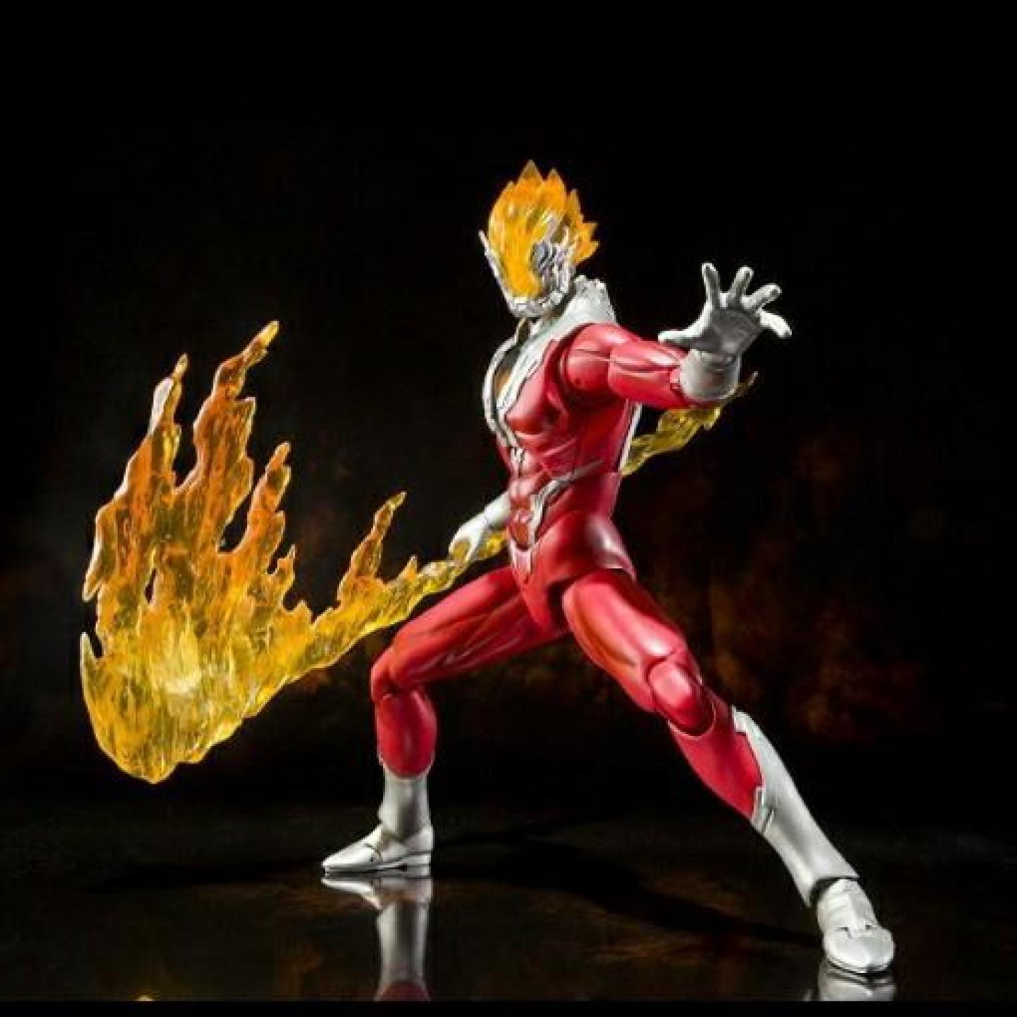 新款红莲火焰奥特玩具SHF模型关节可动赛罗小队银河格斗布莱泽