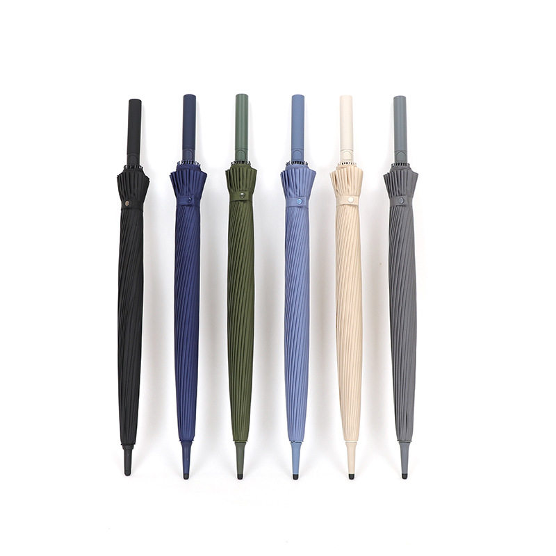 德国精工24骨长柄自动雨伞 男士伞加大加固防风伞加厚商务伞印log