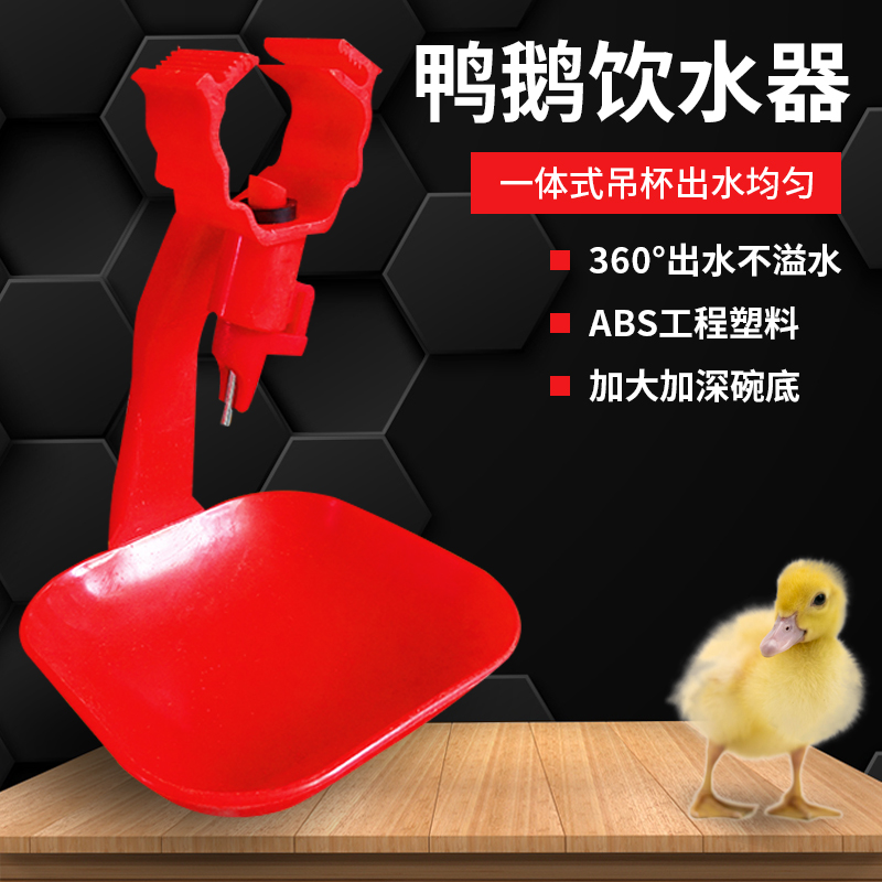 鸭鹅吊杯饮水器加厚不锈珠一体式