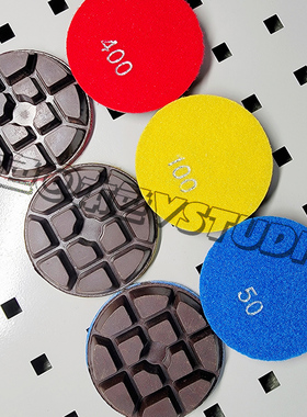 宇成地坪材料小魔王地面干磨片全程干磨无水研磨80mm耐磨锋利磨片