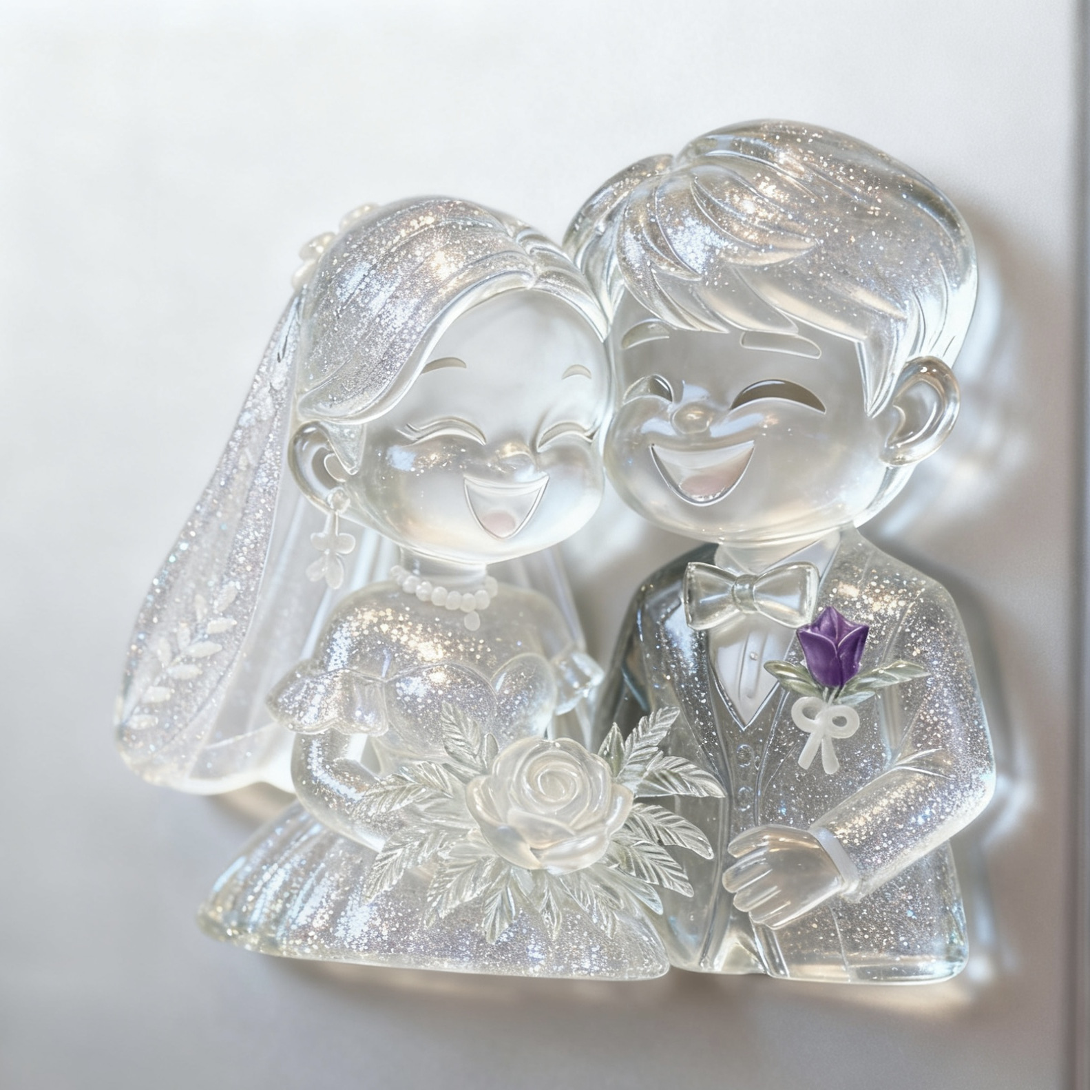 定制照片3D打印仿水晶琉璃冰箱贴