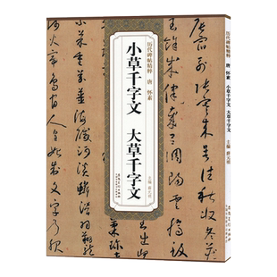 小草千字文 大草千字文 唐 怀素 历代碑帖精粹 草书书法毛笔字帖 附简体旁注 安徽美术出版社