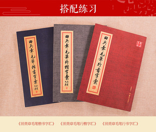 田英章书毛笔行书字汇/楷书字汇/行楷字汇 毛笔书法简繁对照 行书作品学生成人练习教学范字临摹教材华夏万卷