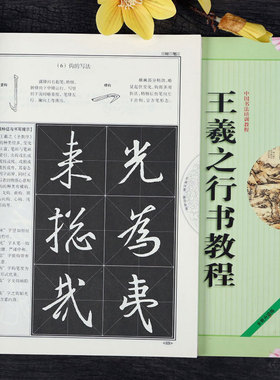 王羲之圣教序 中国书法培训教程 怀仁集王圣教序行书书法碑帖毛笔字帖基础入门教材书 笔画部首结构 崇文书局