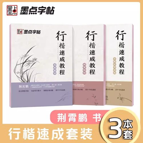 荆霄鹏行楷入门字帖行楷墨点