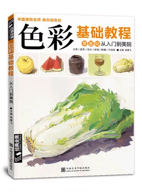 经典全集 色彩基础教程少儿童水粉画临摹零基础入门书籍单个体汇静物调中国美院星呼吸教你画高艺校联考临摹范本材 杨建飞主编