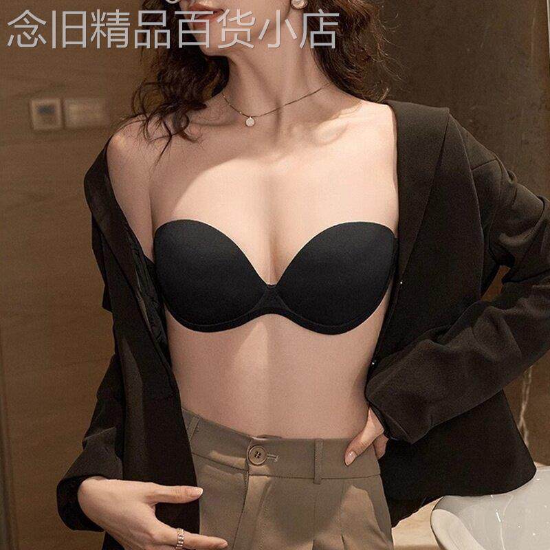 胸贴女隐形无肩带内衣小胸聚拢防滑婚纱专用无痕美背露背文胸上托