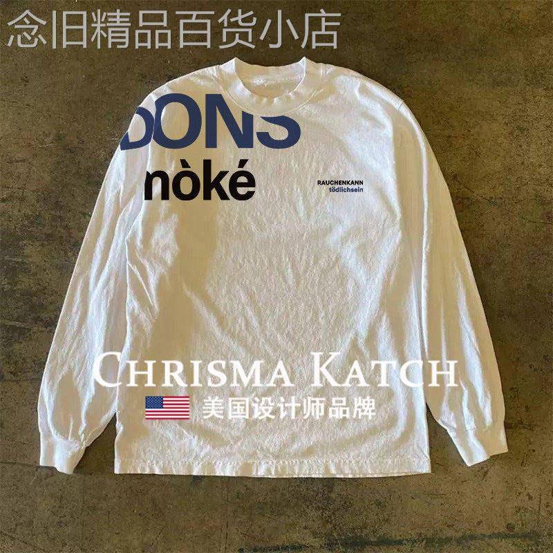 出口美国⭐Chrisma Katch~长袖T恤男女同款百搭美式字母印花潮流