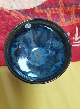 孙建兴全品铁胎大建字款山水画卷9.8口径