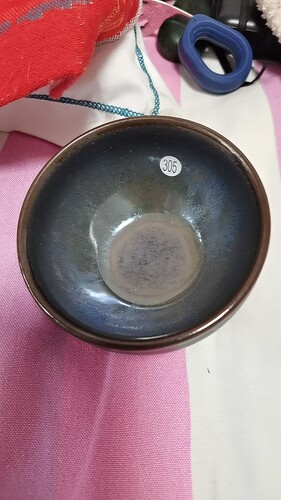 建盏大师级铁胎全品将军器形蓝豪火燎彩8.8口径