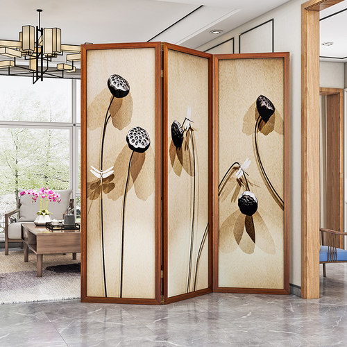 屏风隔断客厅中式折叠移动简约现代复古办公室隔断墙卧室遮挡家用