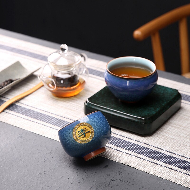 茶杯定制刻字私人订制品茗杯陶瓷商务礼品个人专用姓氏主人杯单杯