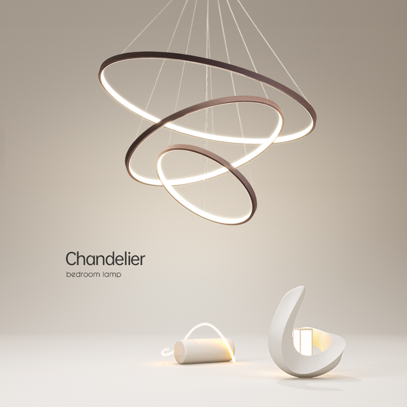 简约现代圆形楼梯灯led餐厅灯