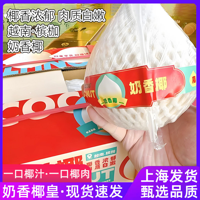 奶香椰青新鲜椰子9个装当季孕妇水果香浓椰香皇去皮椰子整箱包邮