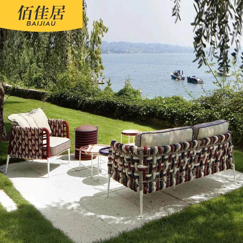 户外沙发庭院花园酒店露天室外防水防晒别墅露台创意藤编家具组合,住宅家具,户外沙发,淘宝优惠券,粉丝福利购,淘宝优惠卷