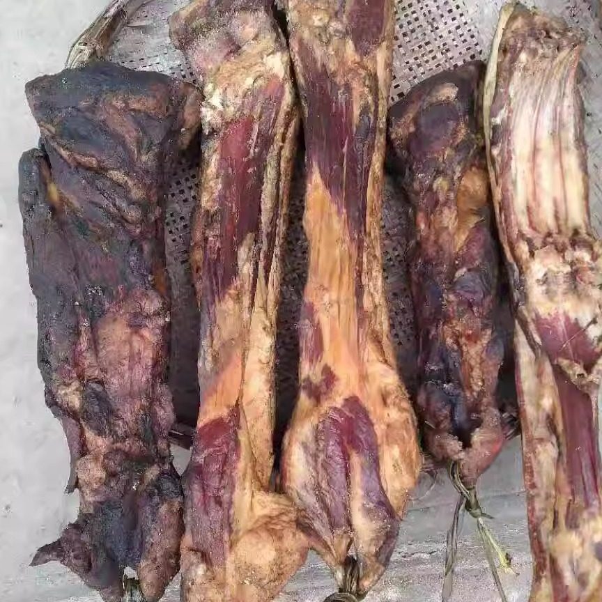 四川腊肉宝兴高山自家农家土猪老腊肉吊子肉五花肉柴火腊肉
