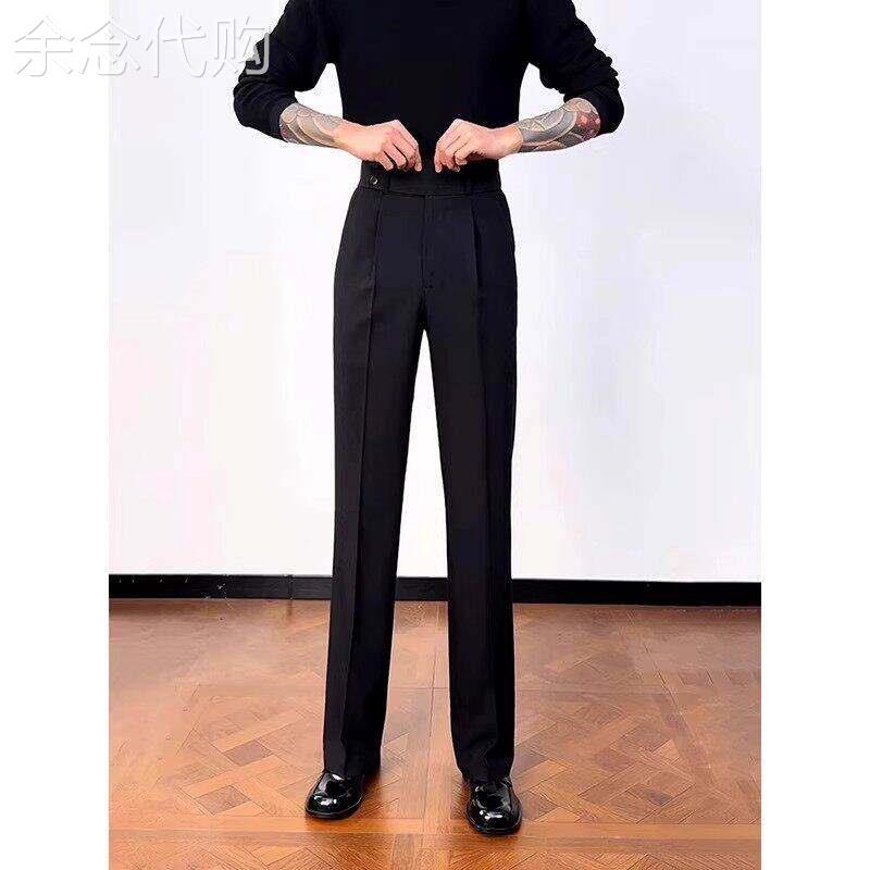 西裤男士2026新款夏季潮牌修身小脚直筒裤子男装百搭休闲西装裤子