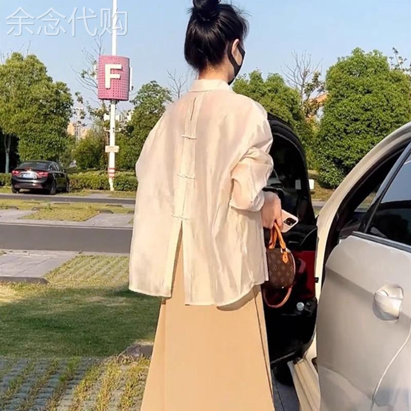 潮牌高端防晒衬衫女2026夏季薄款韩版时尚宽松显瘦小个子上衣开衫