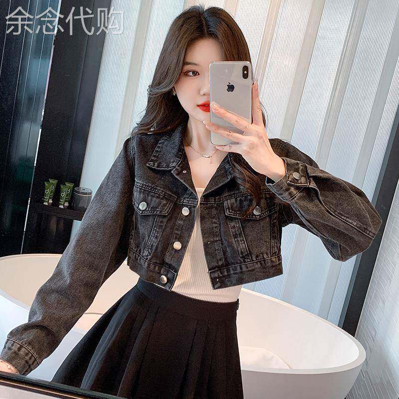 网红炸街牛仔外套女春秋2026新款韩版百搭显瘦短款高腰小个子上衣
