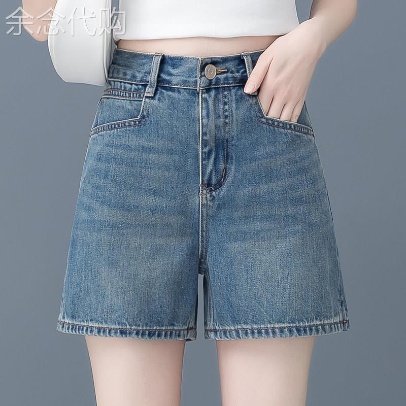 牛仔短裤女2026年夏季新款宽松高腰显瘦阔腿裤四分裤外穿减龄热裤