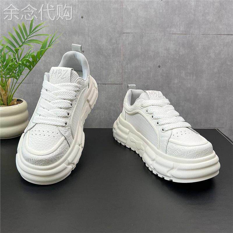 高性价比之选Minimalism Aquaman透气网面厚底小白鞋男内增高板鞋