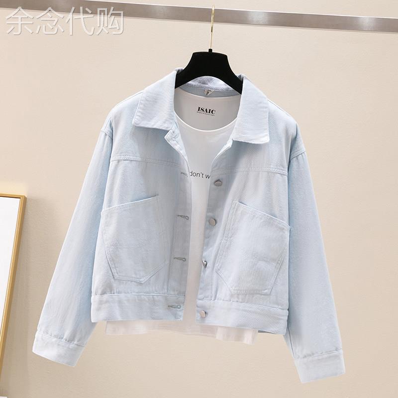 短款牛仔外套女春秋款2026年新款小个子夹克ins潮宽松棒球服上衣
