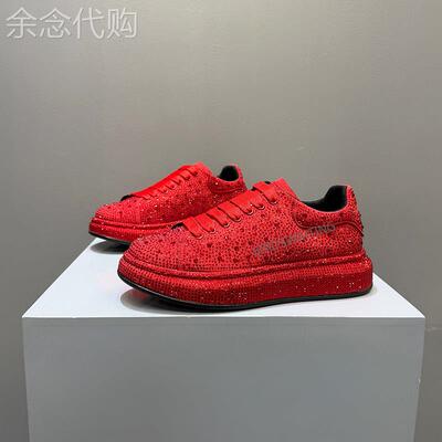 气质有型视觉Minimalism Aquaman闪钻低帮时尚休闲板鞋男厚底增高