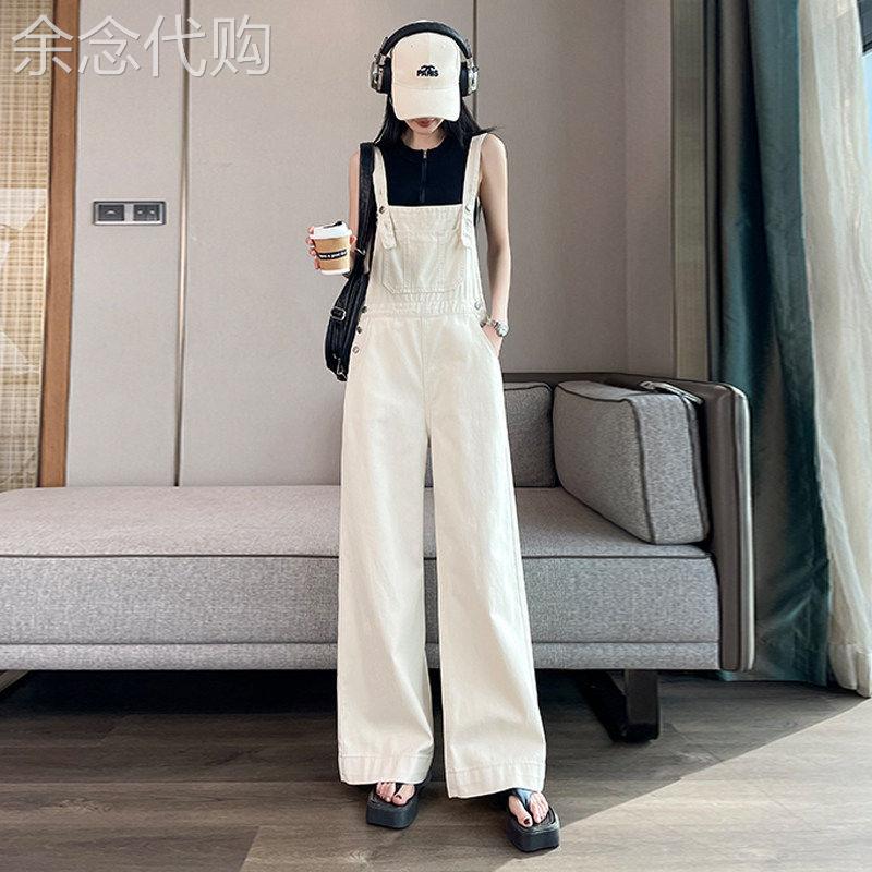 减龄牛仔抱婴袋裤女春夏秋季2026年新款奶系韩版宽松显瘦连身阔腿