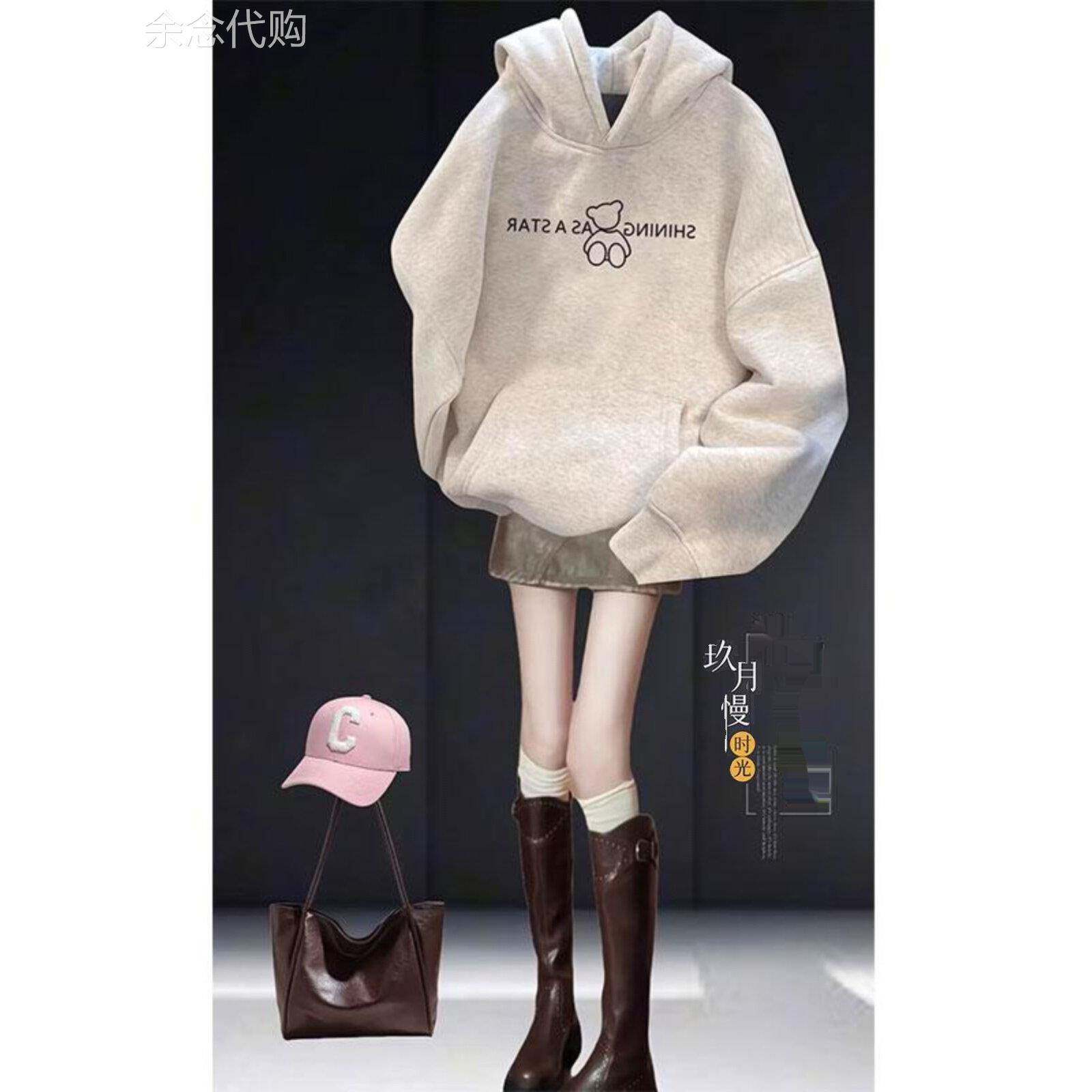 采购产品美国连帽运动衫为妇女,新的秋季服装,2025热的风格,时