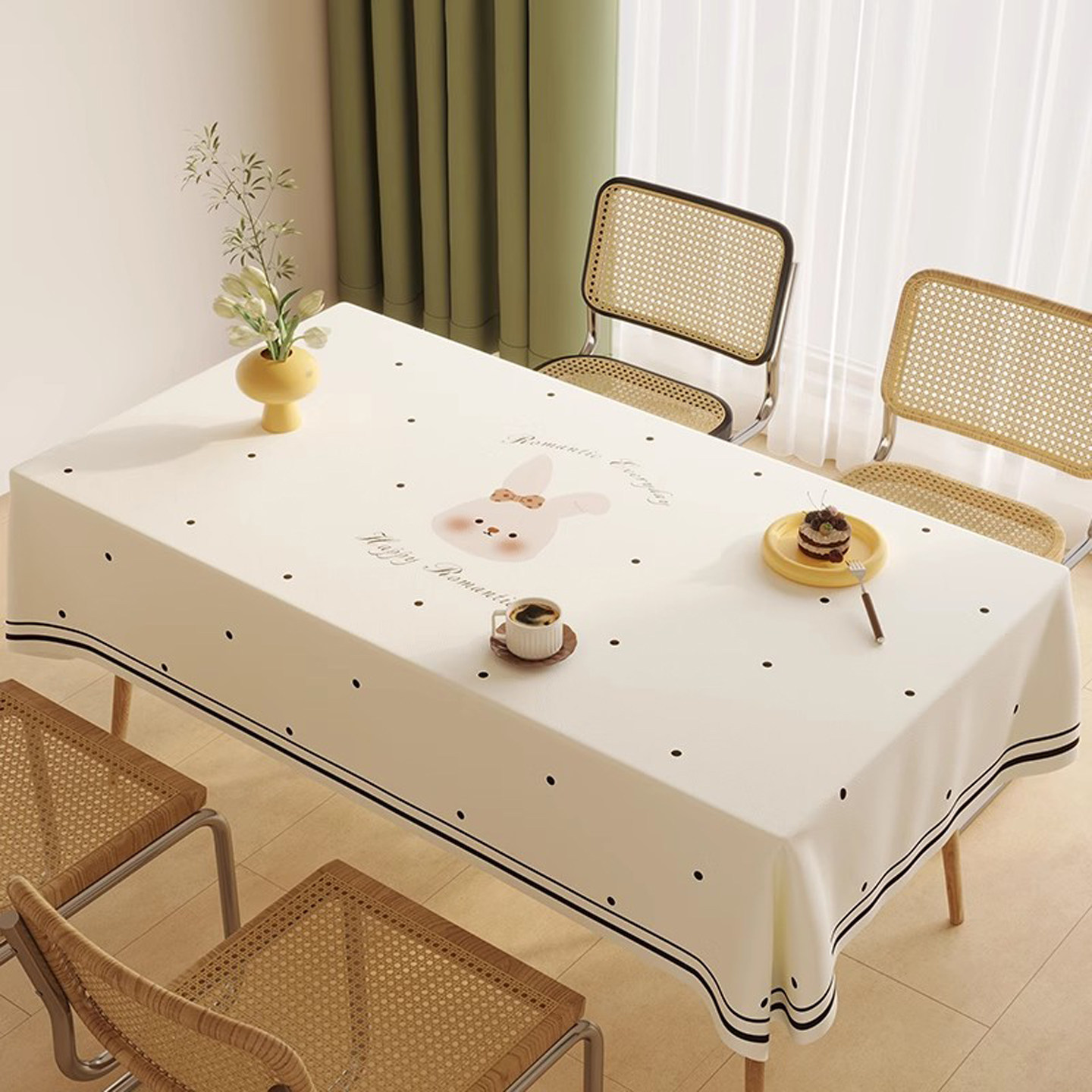 桌布可爱防水防油奶油风ins餐桌布幼儿园台布茶几布PVC新款桌垫,居家布艺,桌布,淘宝优惠券,粉丝福利购,淘宝优惠卷