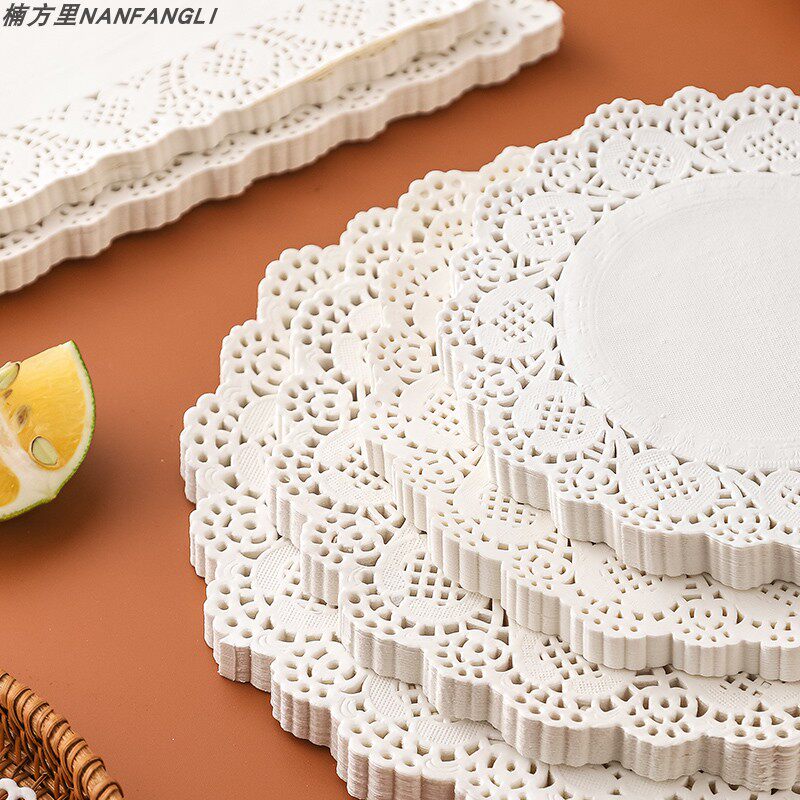 花边纸垫油炸食品烧烤小吃披萨蛋糕吸油垫纸厨房家用花底纸1200张