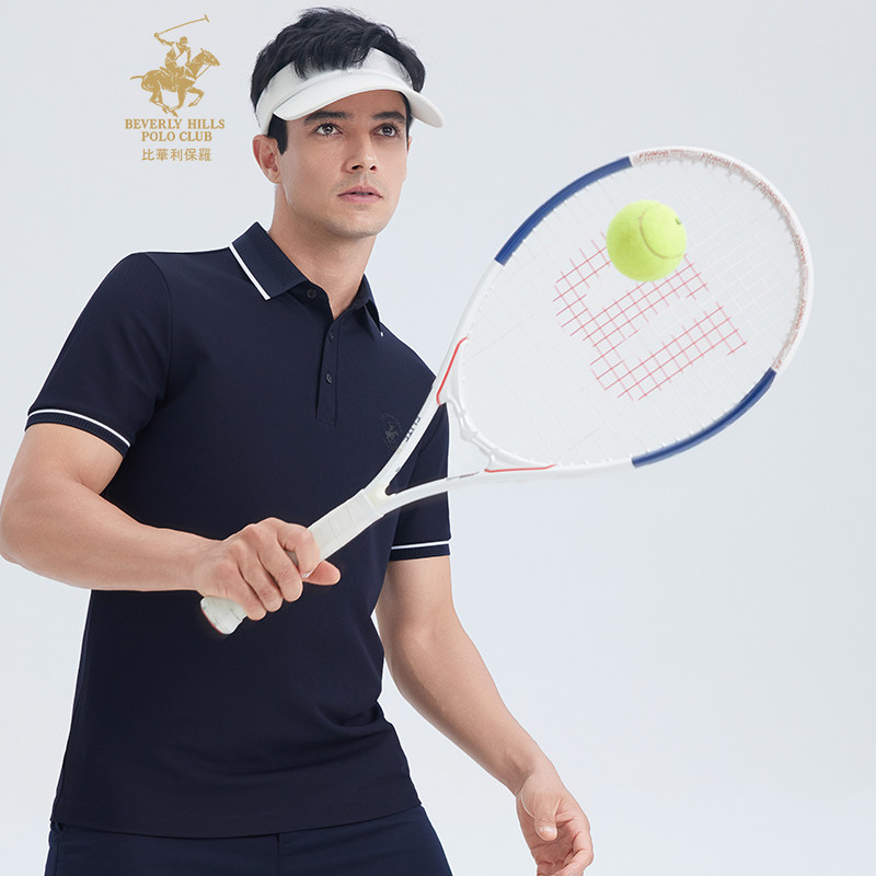 比华利保罗 2025夏季新款男士休闲翻领刺绣运动简约短袖polo衫,男装,Polo衫,淘宝优惠券,粉丝福利购,淘宝优惠卷