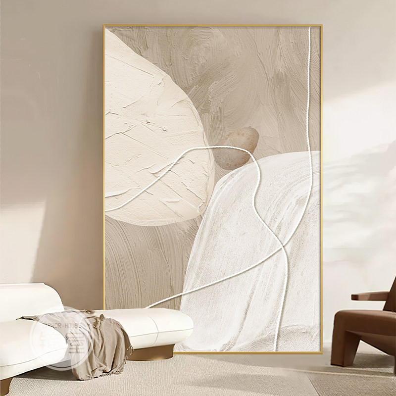 莫兰迪客厅装饰画抽象沙发背景墙落地画奶油风挂画肌理画玄关壁画,家居饰品,现代装饰画,淘宝优惠券,粉丝福利购,淘宝优惠卷