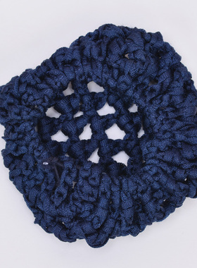 蓝色黑色加密发网兜细网护士头花隐形束发网头花替换网兜