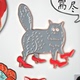 原创BUTTGooDS偷穿高跟鞋 猫合金属冰箱贴简约艺术ins可爱磁性贴