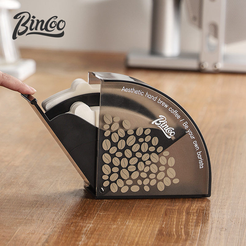 Bincoo手冲咖啡滤纸架V60型咖啡滤纸盒意式咖啡滤纸收纳通用防尘