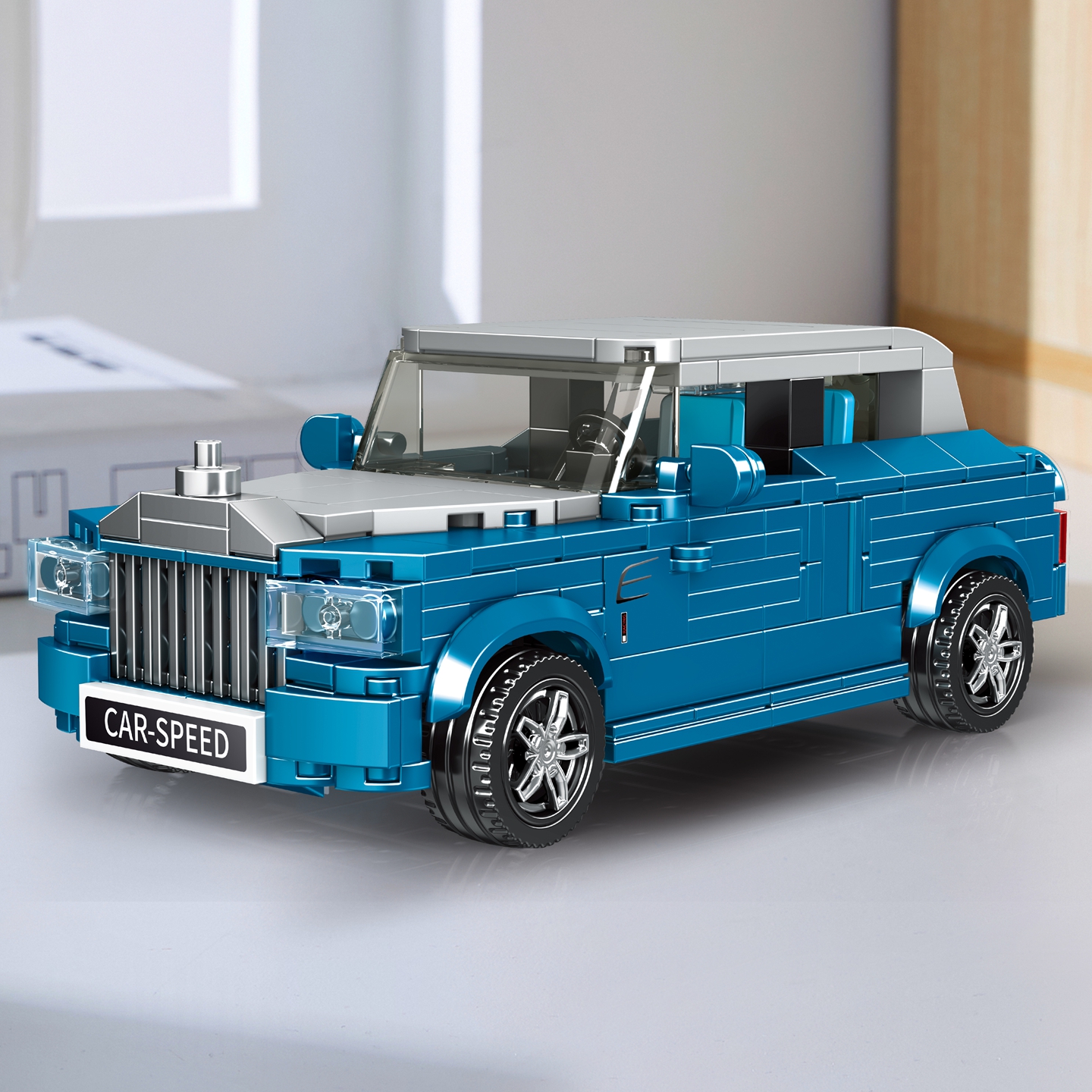 2025新款积木赛车模型拼装图跑车f16到12岁摩托车8装甲车儿童玩具