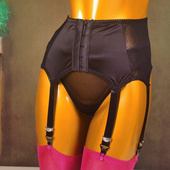 2025 高档缎面金属6扣可调节吊袜带晴趣内衣丝袜吊带欧美