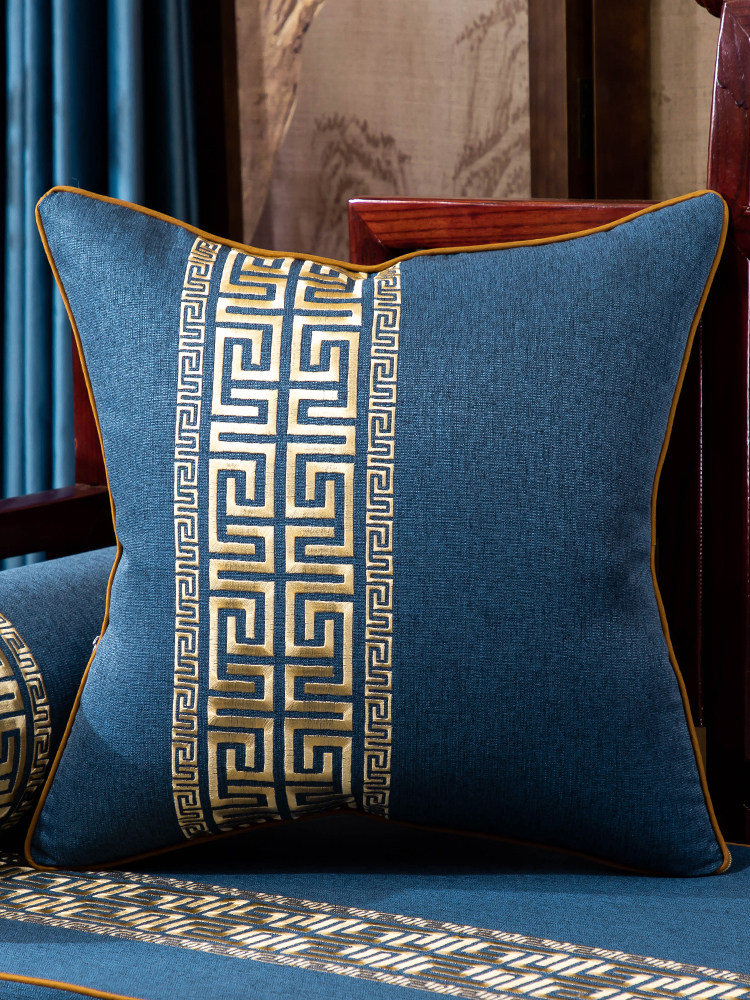 亚棉麻靠枕客厅沙发长方形抱枕靠垫腰枕大号靠包不含芯靠背套定制