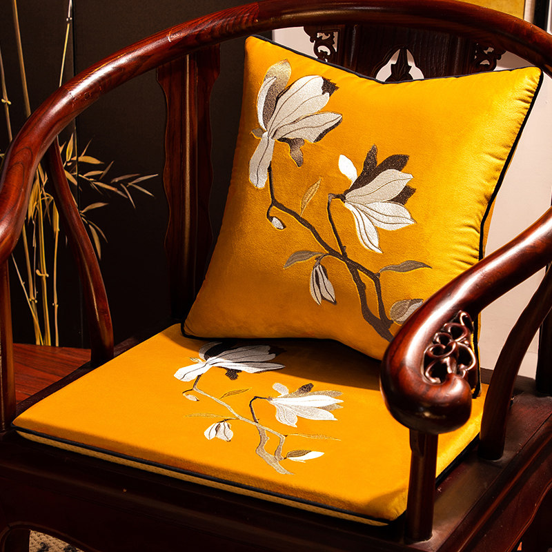 中古椅垫新款实木坐垫红木官帽垫子防滑办公室圈椅垫轻奢座垫定制,居家布艺,椅垫,淘宝优惠券,粉丝福利购,淘宝优惠卷