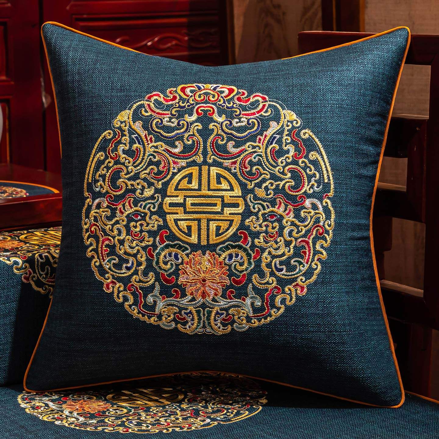 新中式抱枕靠垫轻奢枕红木沙发坐垫靠背客厅床头靠枕腰枕含芯定制,居家布艺,靠垫/抱枕,淘宝优惠券,粉丝福利购,淘宝优惠卷