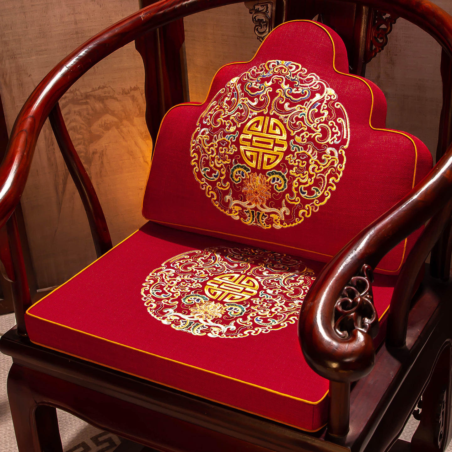 中式椅垫坐垫红木椅子垫