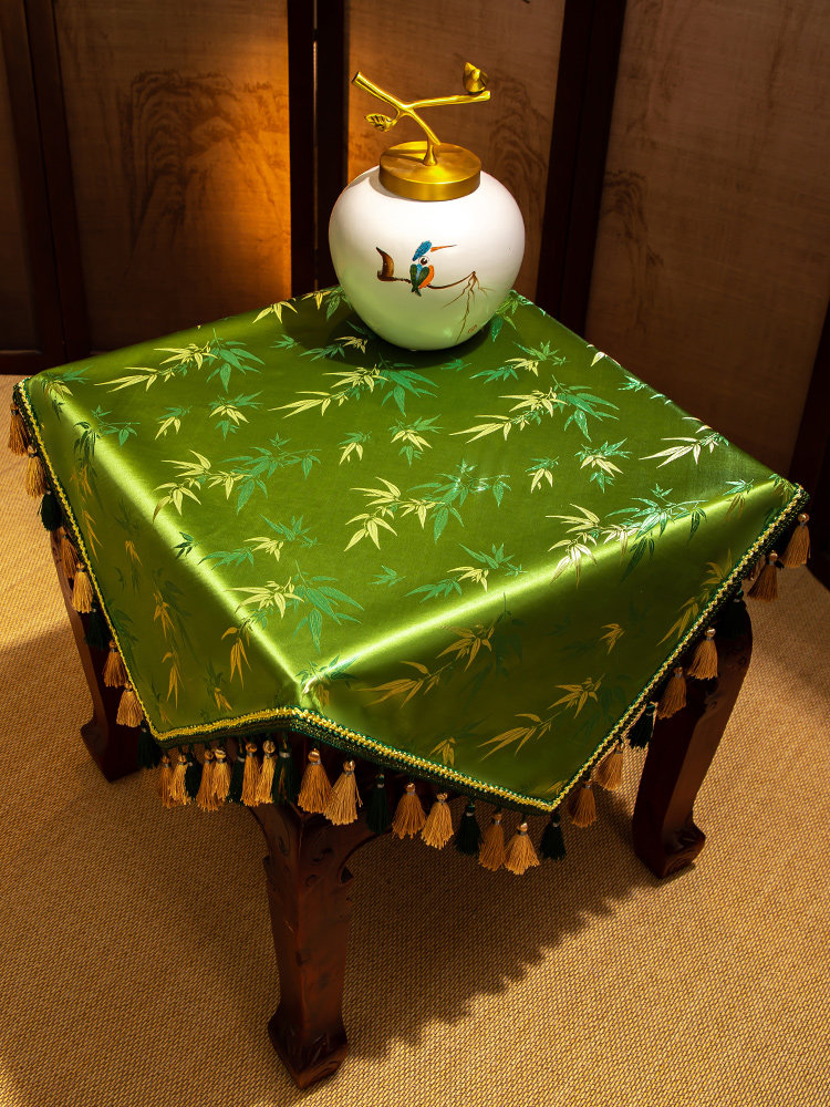 客厅边柜盖布高档新中式茶几垫布床头柜小角几装饰布方形桌布盖巾,居家布艺,桌布,淘宝优惠券,粉丝福利购,淘宝优惠卷